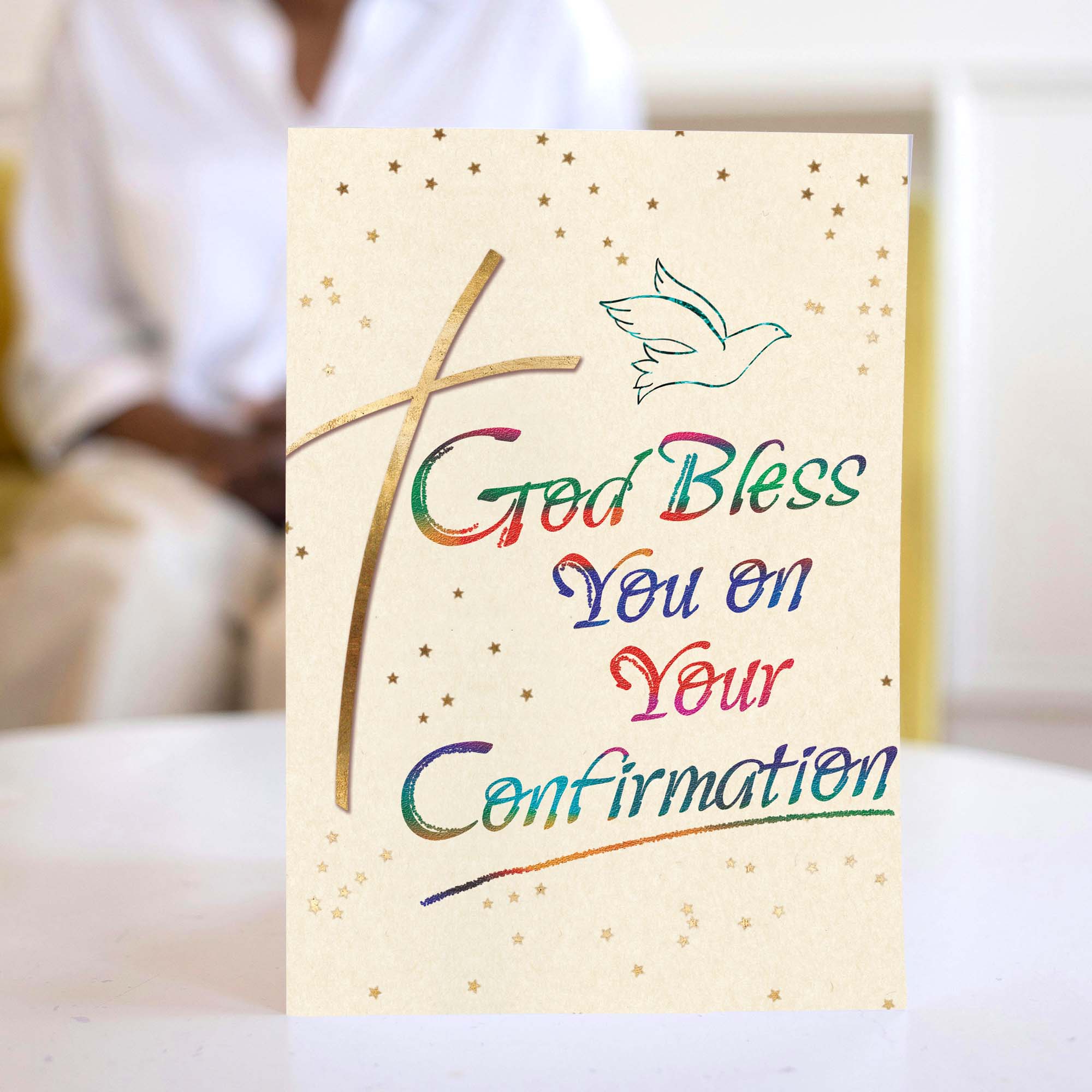 God Bless You on Your Confirmation Card — Fruit of the Spirit (KJV)