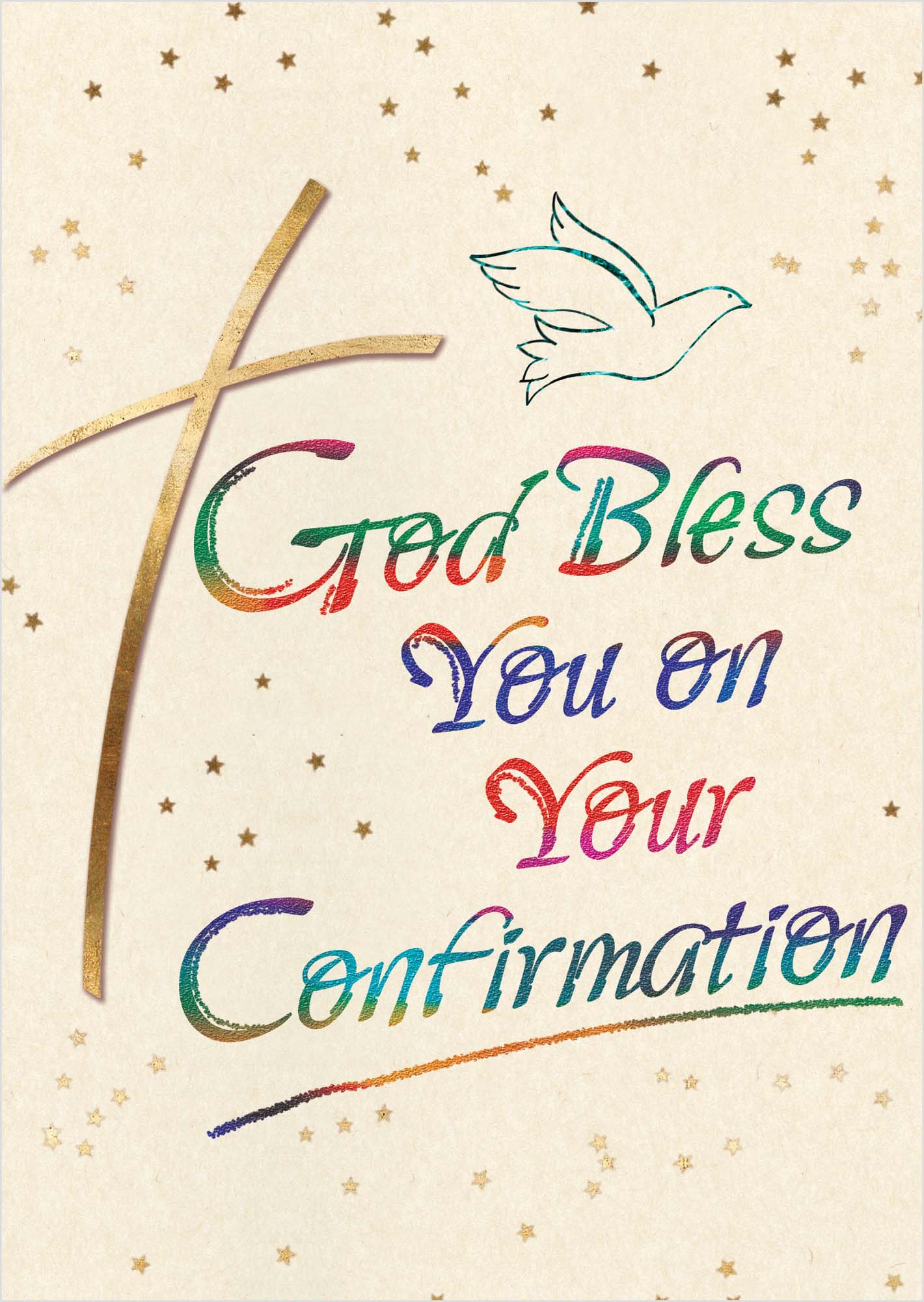 God Bless You on Your Confirmation Card — Fruit of the Spirit (KJV)