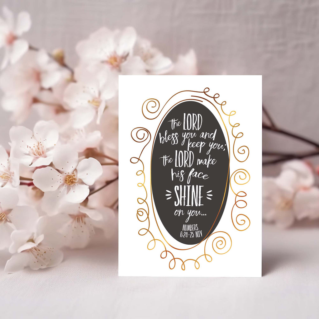 First Communion Card with Scripture —  Lord Bless You