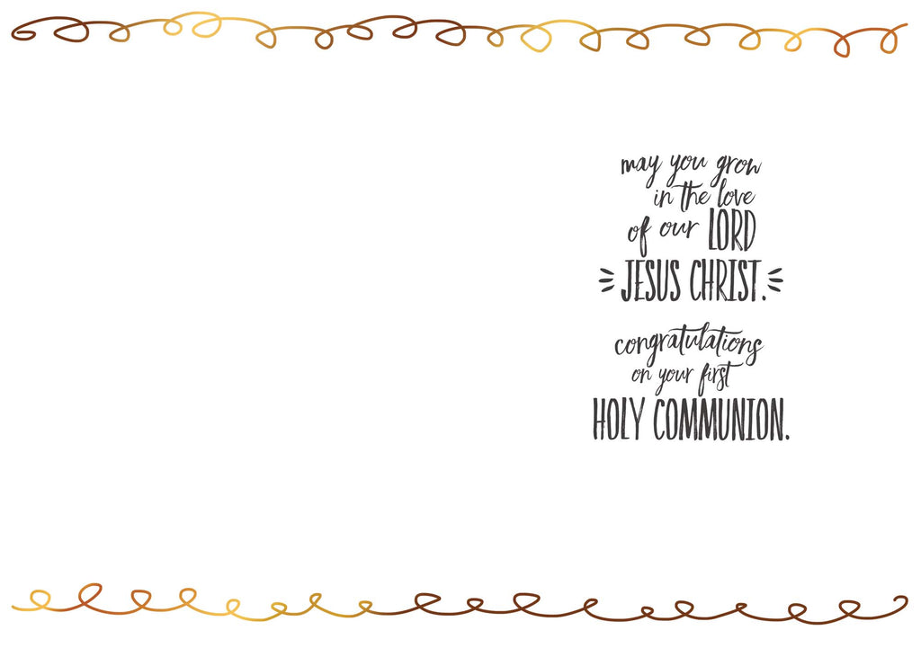 First Communion Card with Scripture —  Lord Bless You