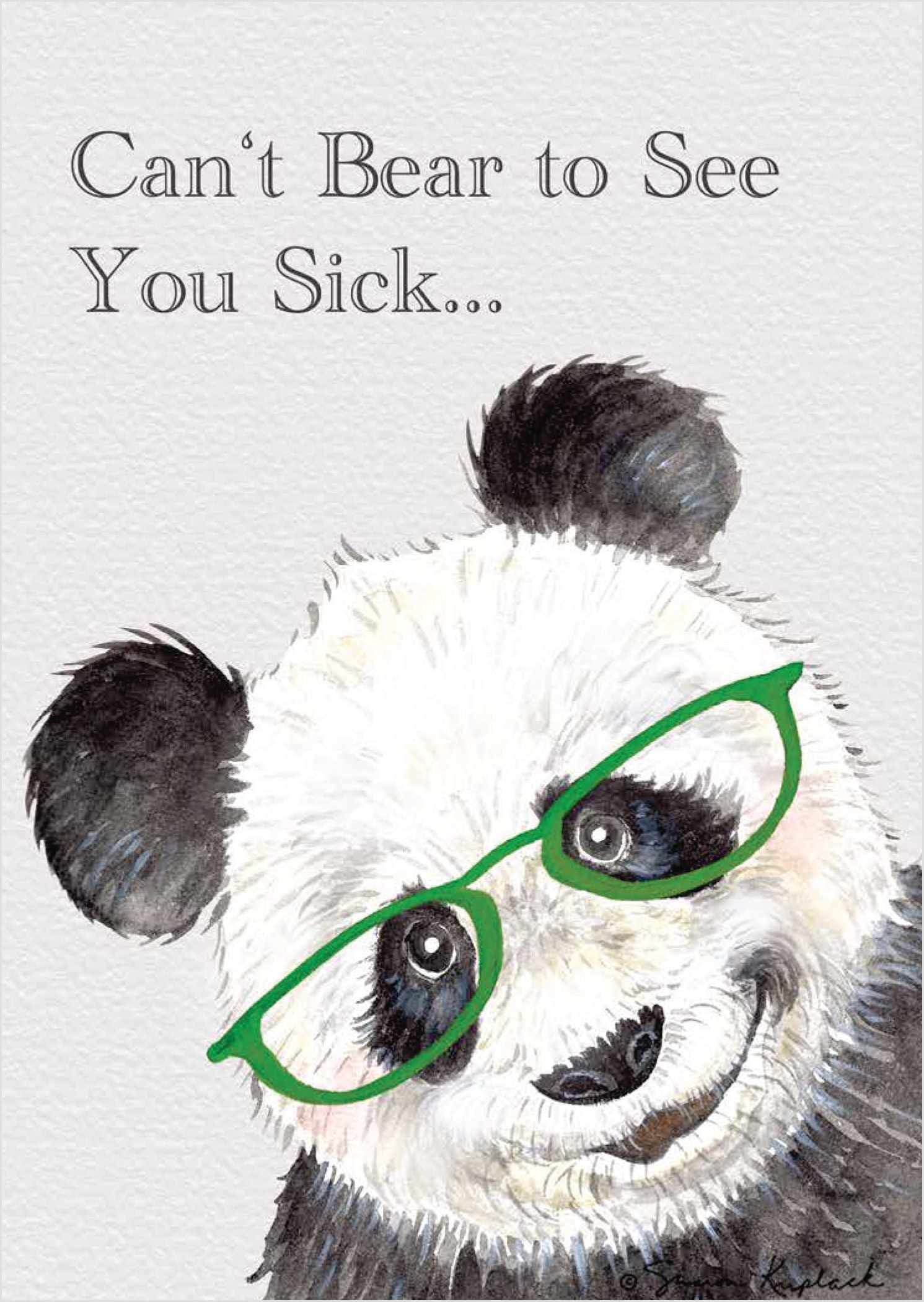 Religious Get Well Card | Can’t Bear to See You Sick...