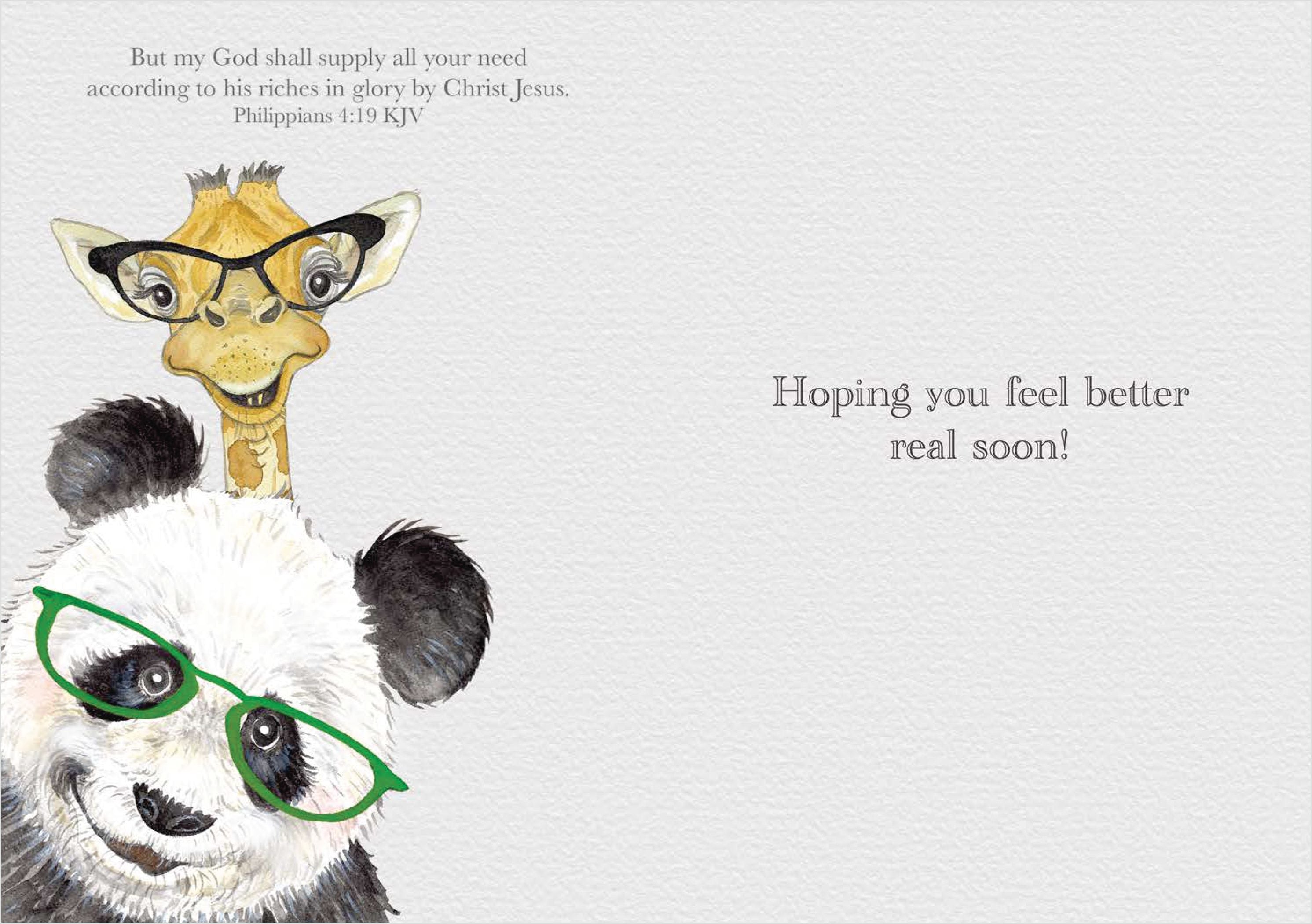 Religious Get Well Card | Can’t Bear to See You Sick...