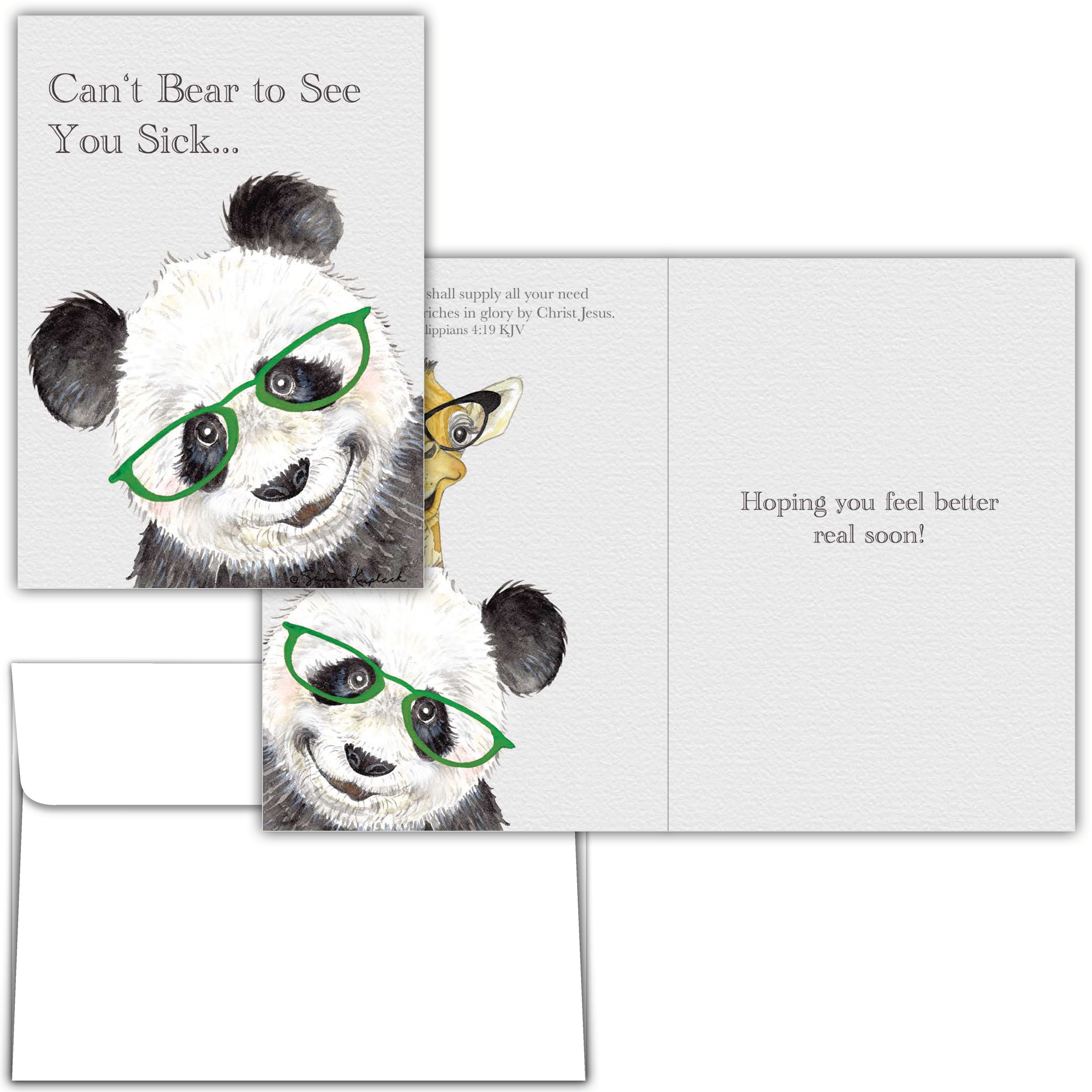 Religious Get Well Card | Can’t Bear to See You Sick...