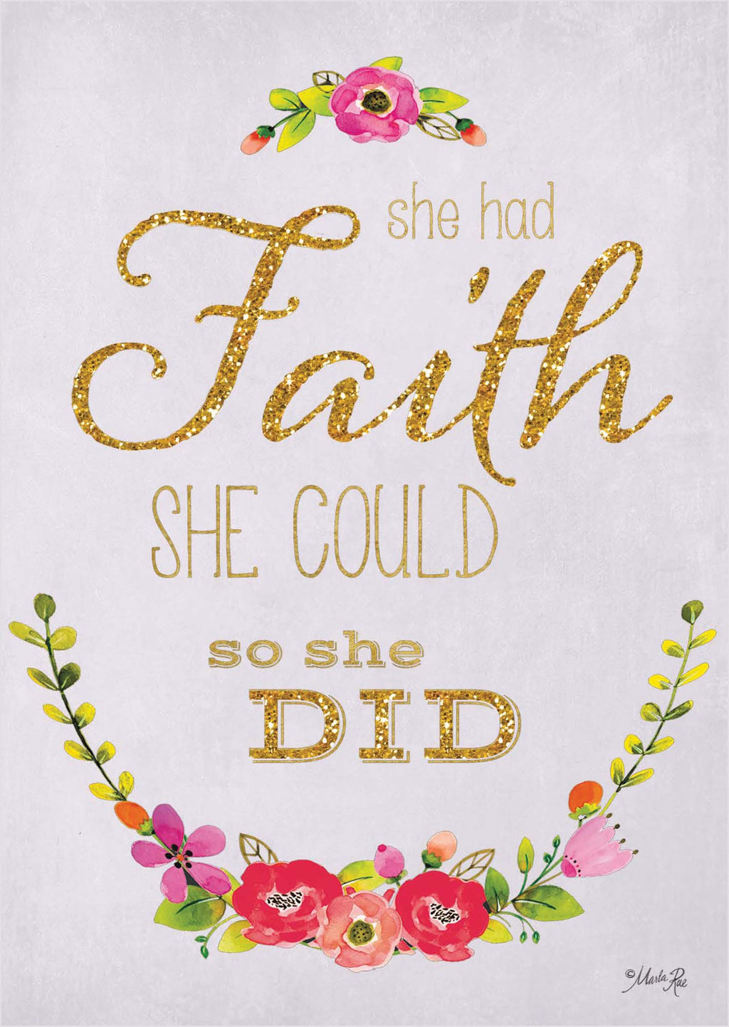 Christian Encouragement Card for Women – She Had Faith