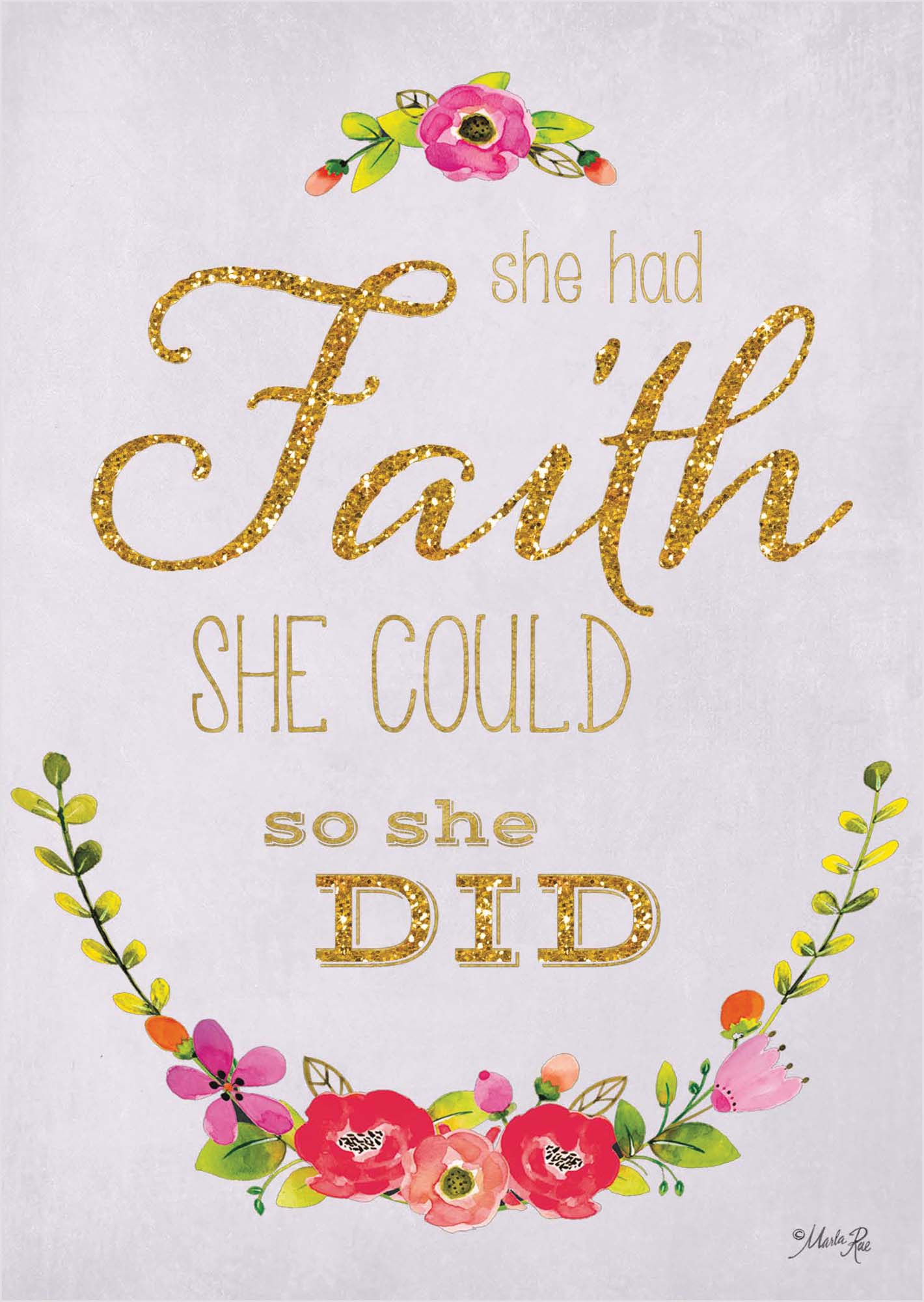 Christian Encouragement Card for Women – She Had Faith
