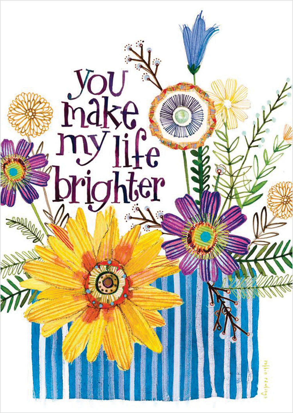 You Make My Life Brighter — Christian Friendship Card (KJV)