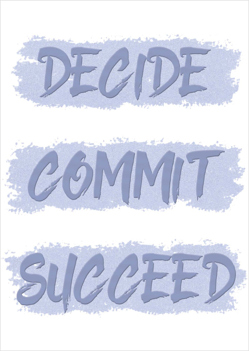 Religious Graduation Greeting Card - Decide, Commit, Succeed