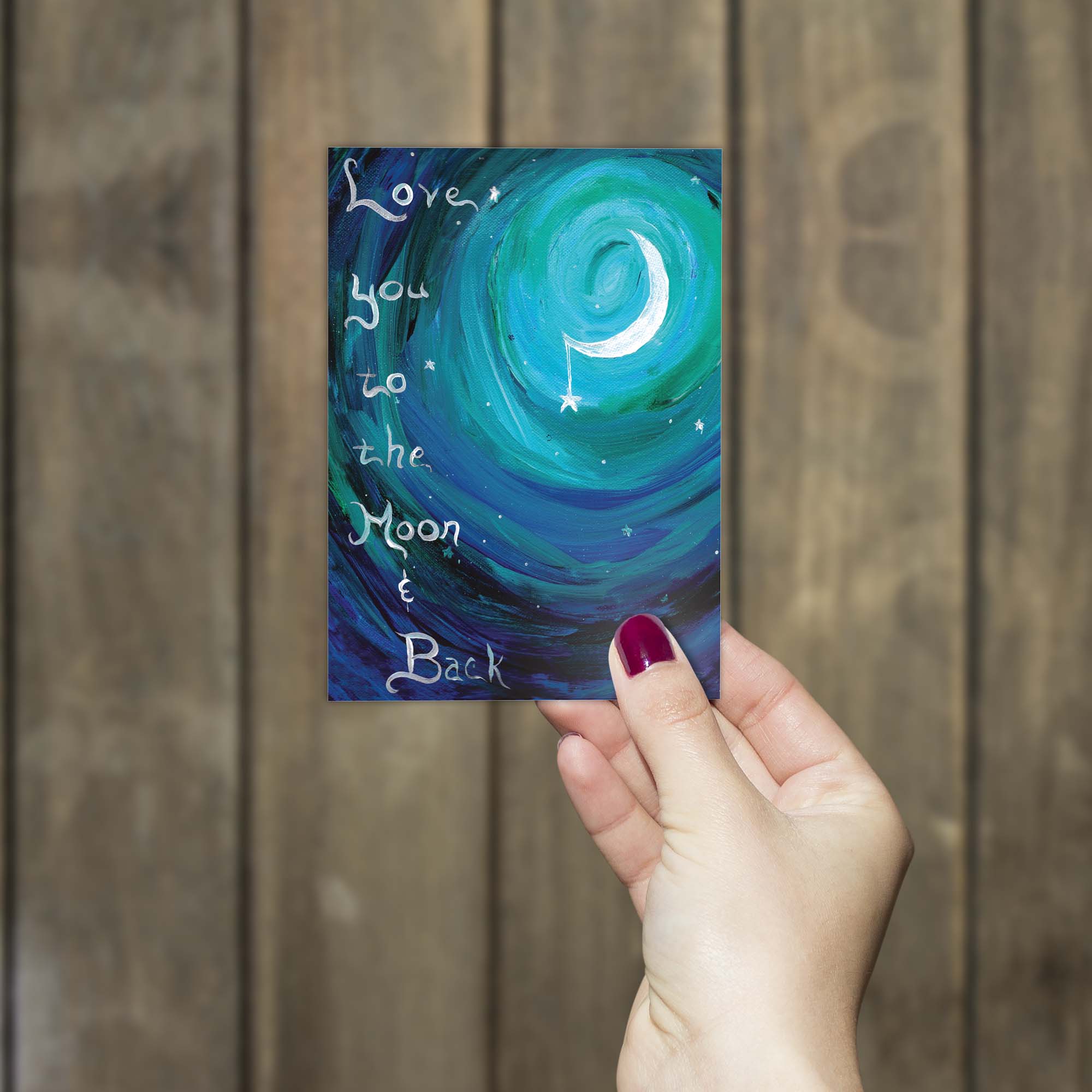 Christian Anniversary Card | Love you to the Moon and Back