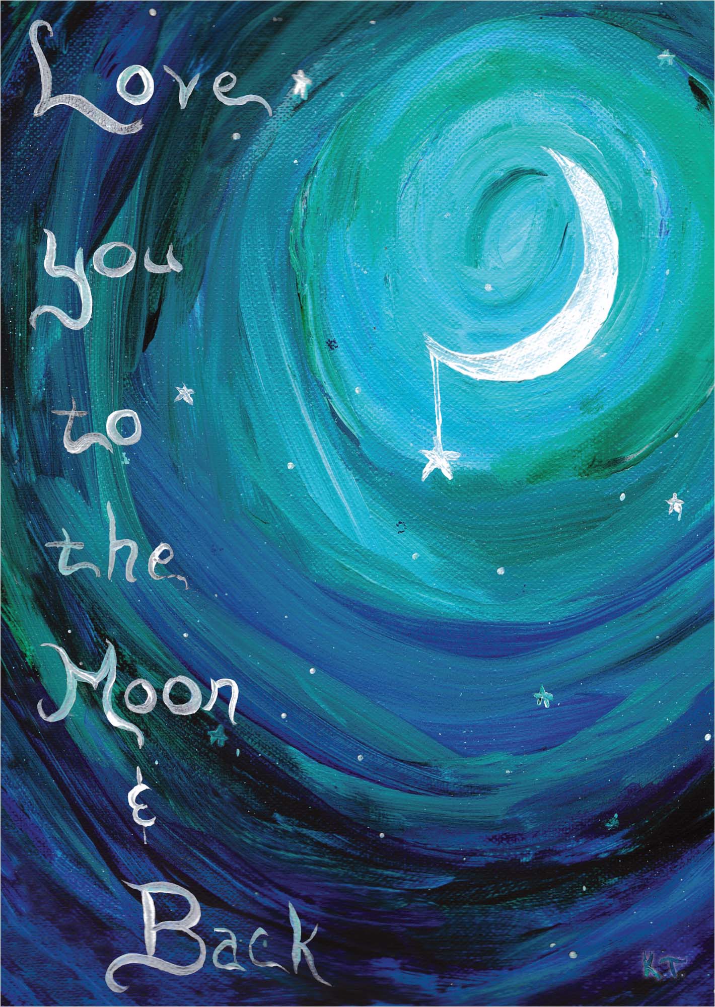 Christian Anniversary Card | Love you to the Moon and Back