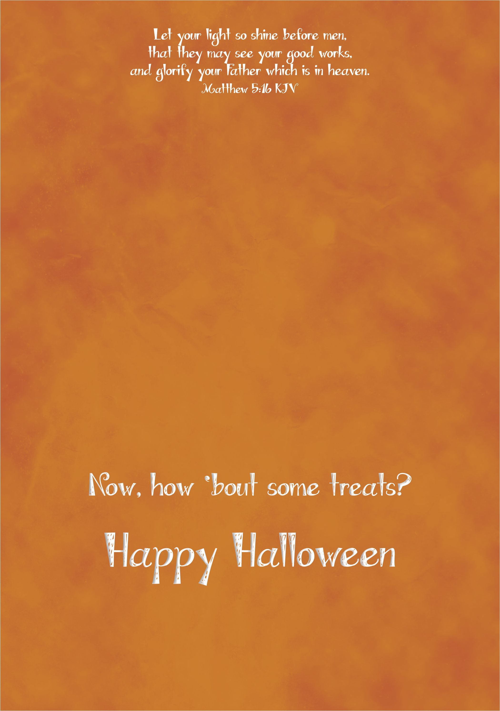 Religious Halloween Card | I’ve Done the Trick