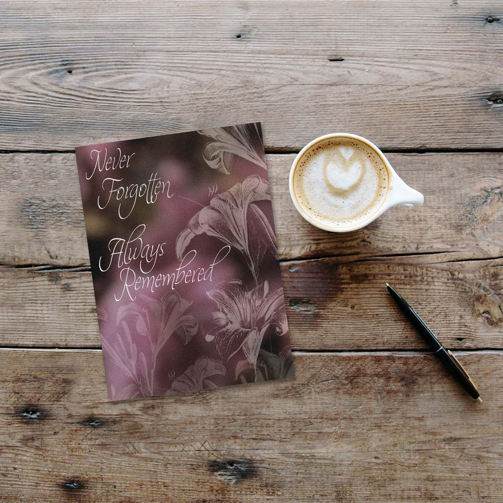 Christian Sympathy Card | Never Forgotten, Always Remembered