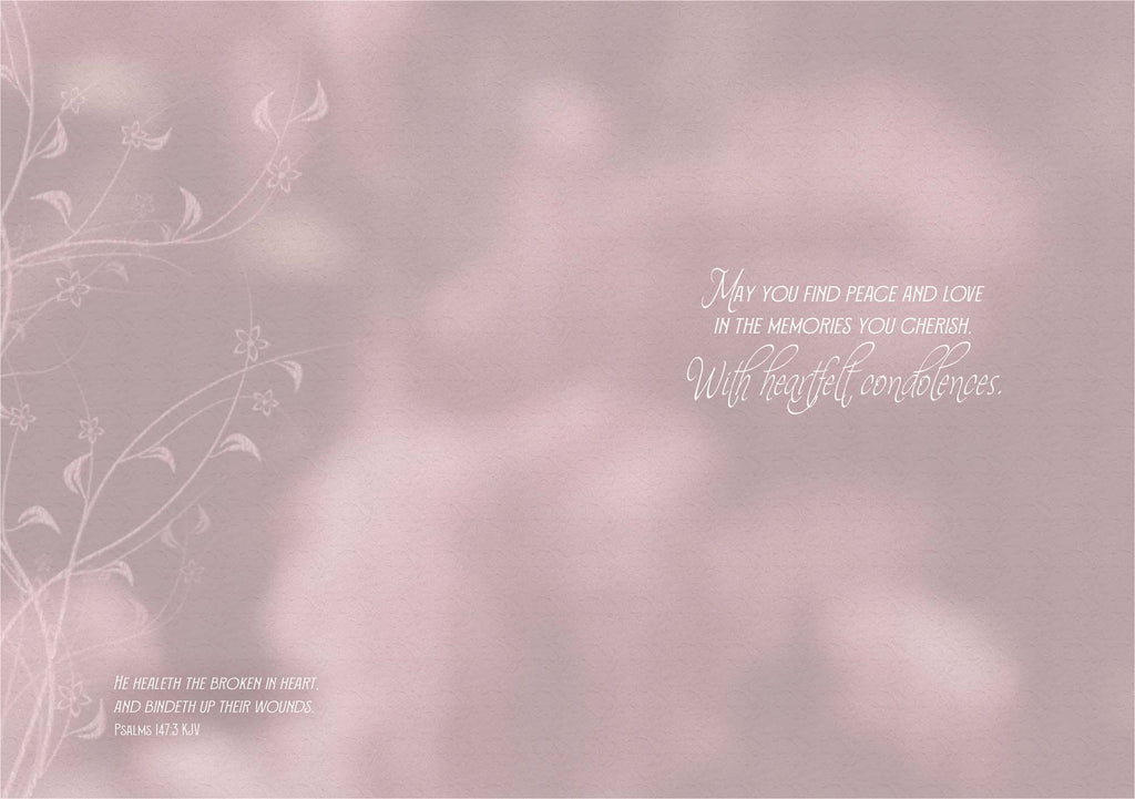 Christian Sympathy Card | Never Forgotten, Always Remembered