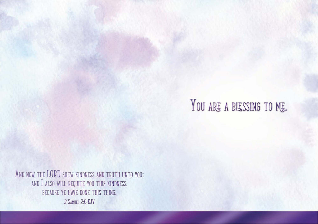 Christian Thank You Card with Scripture