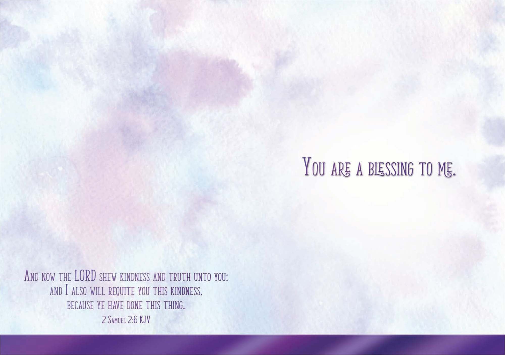 Christian Thank You Card with Scripture
