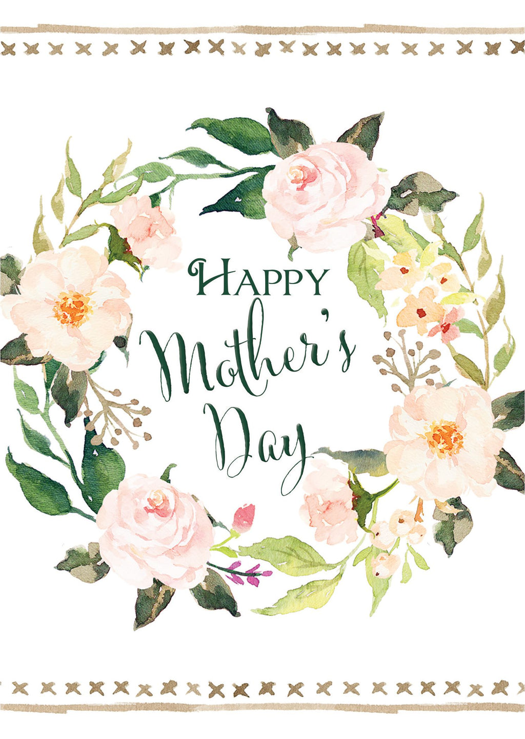 Christian Mother’s Day Card with KJV Scripture – Floral Wreath