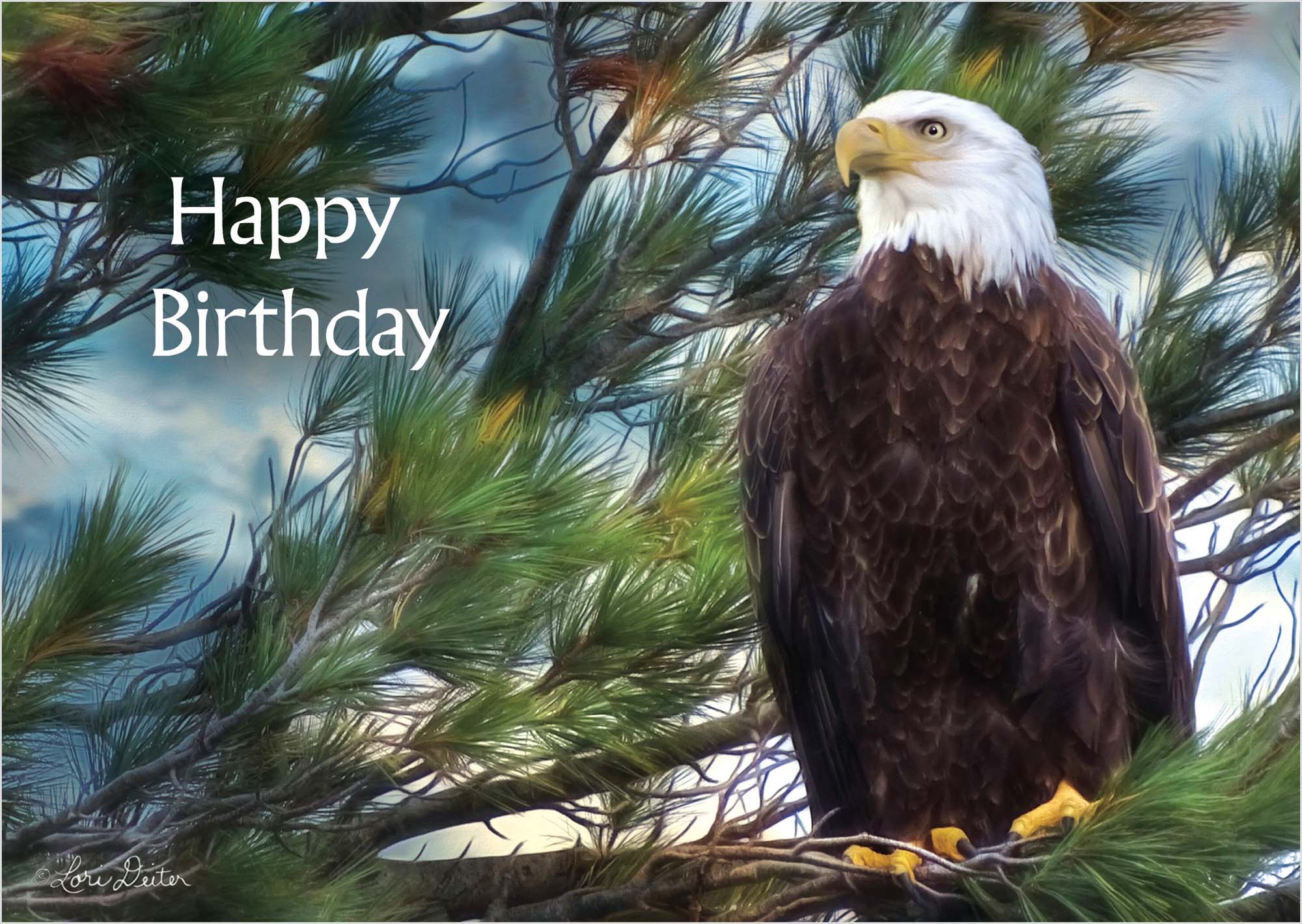 Christian Birthday Card | Noble Eagle
