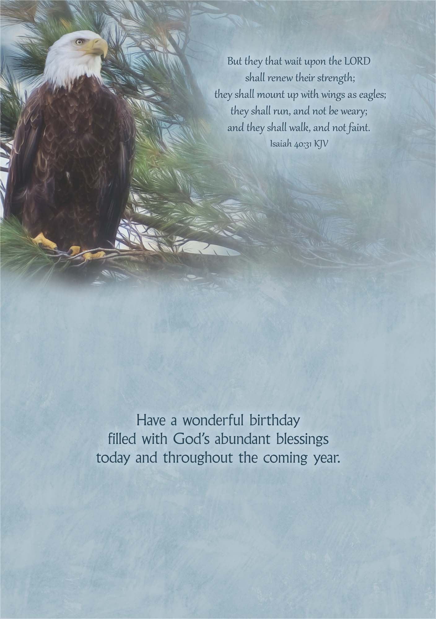 Christian Birthday Card | Noble Eagle