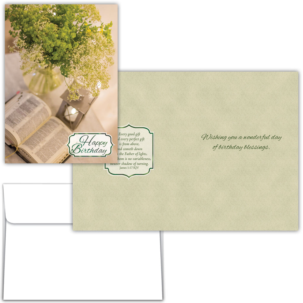 Open The Bible | Birthday Greeting Card