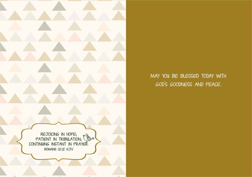 Religious Encouragement Card | Be Joyful in Hope