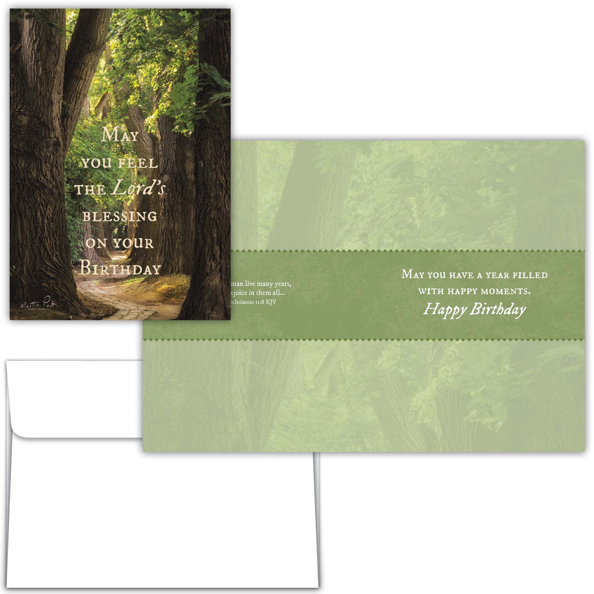 Shared Blessings Forest Path Christian Birthday Card