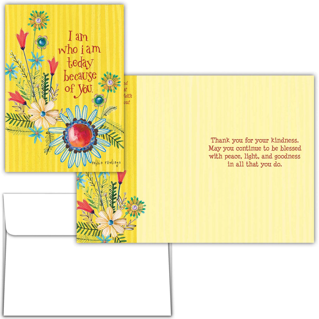 Religious Thank You Card | Because of You