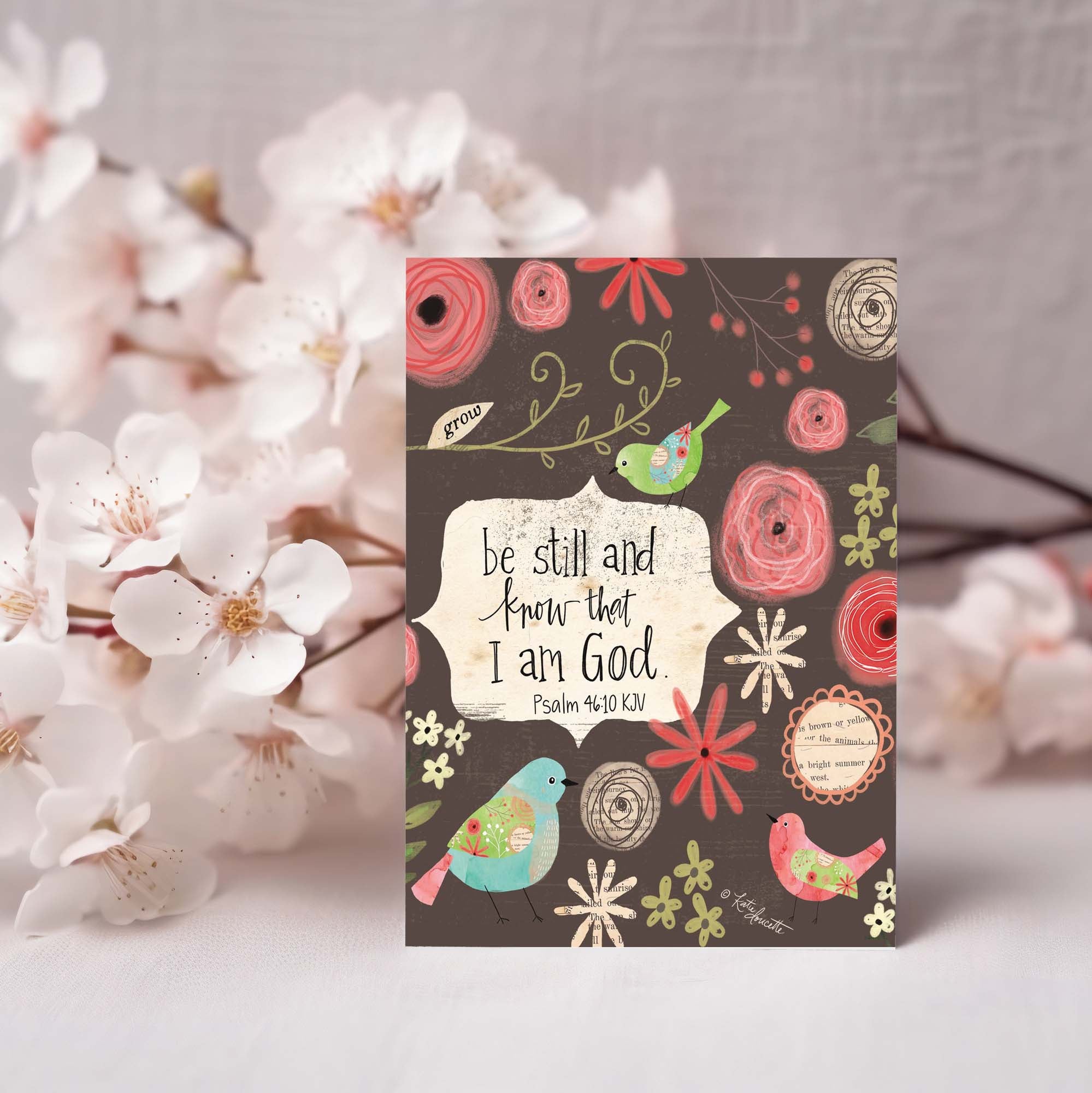 Christian Thinking of You Card | Be Still and Know