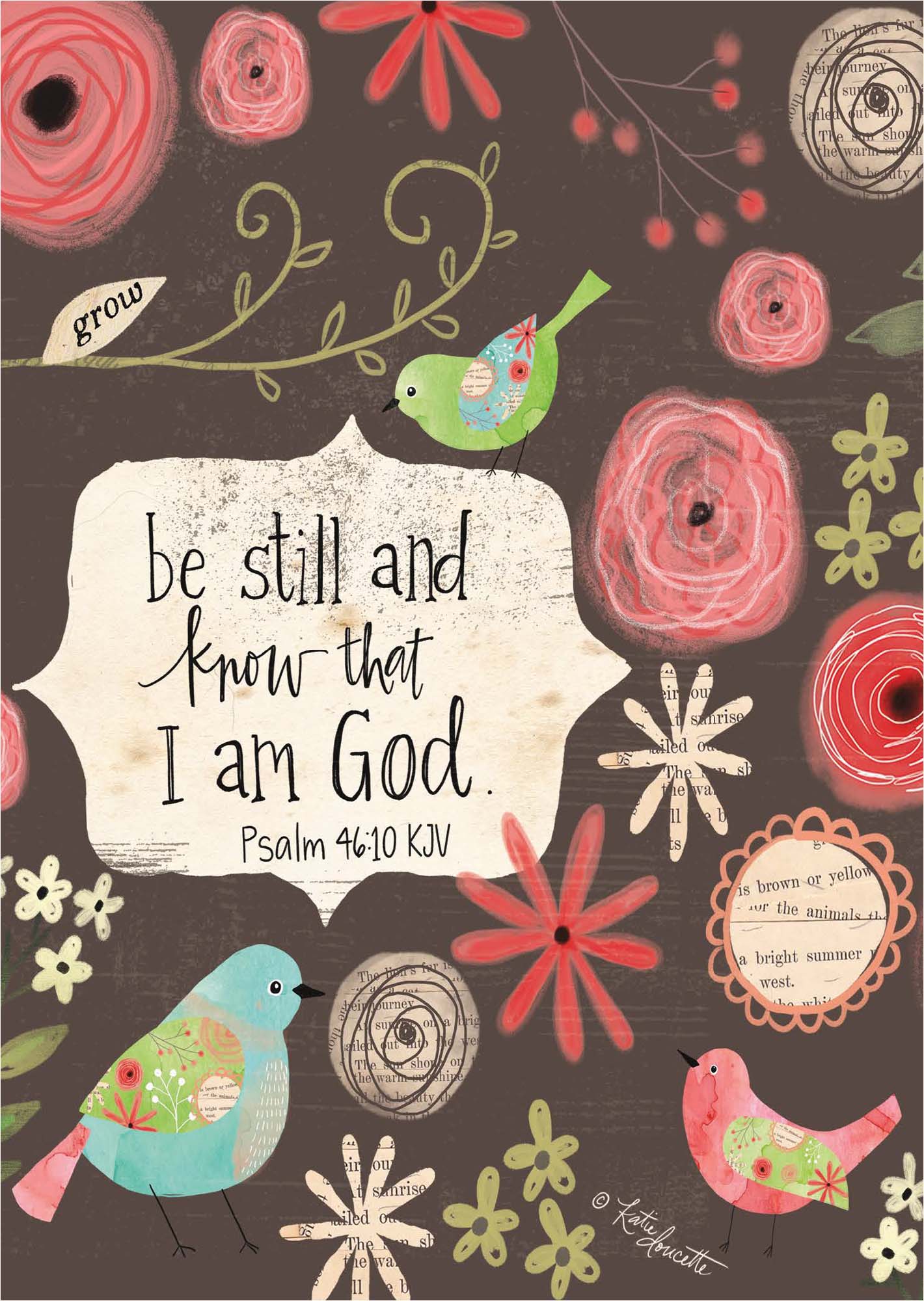 Christian Thinking of You Card | Be Still and Know