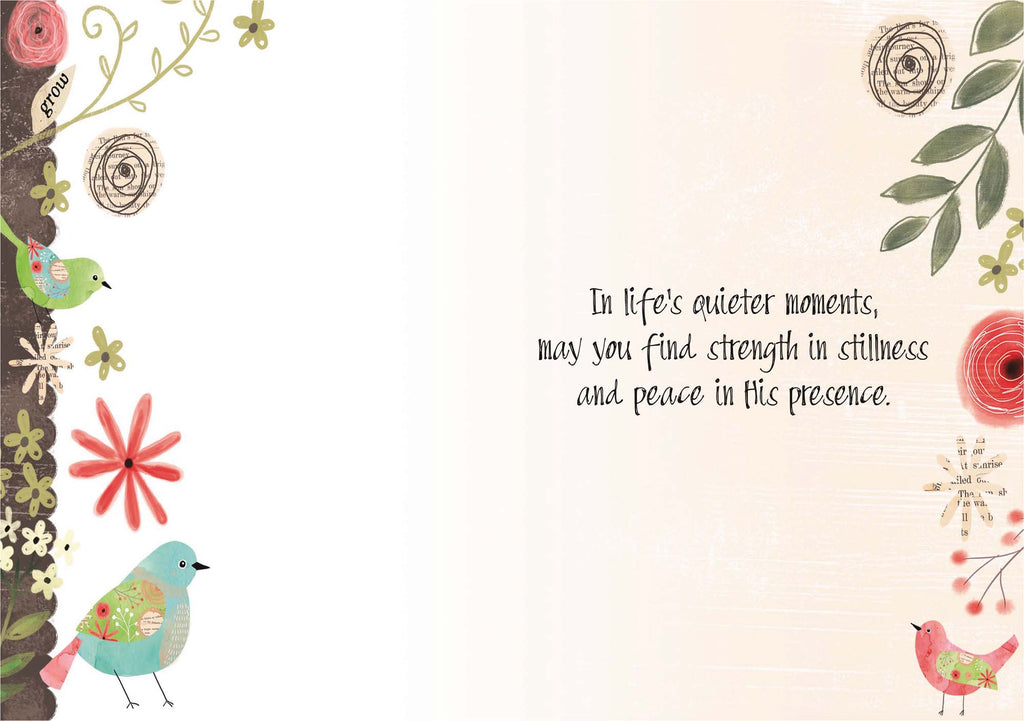 Christian Thinking of You Card | Be Still and Know