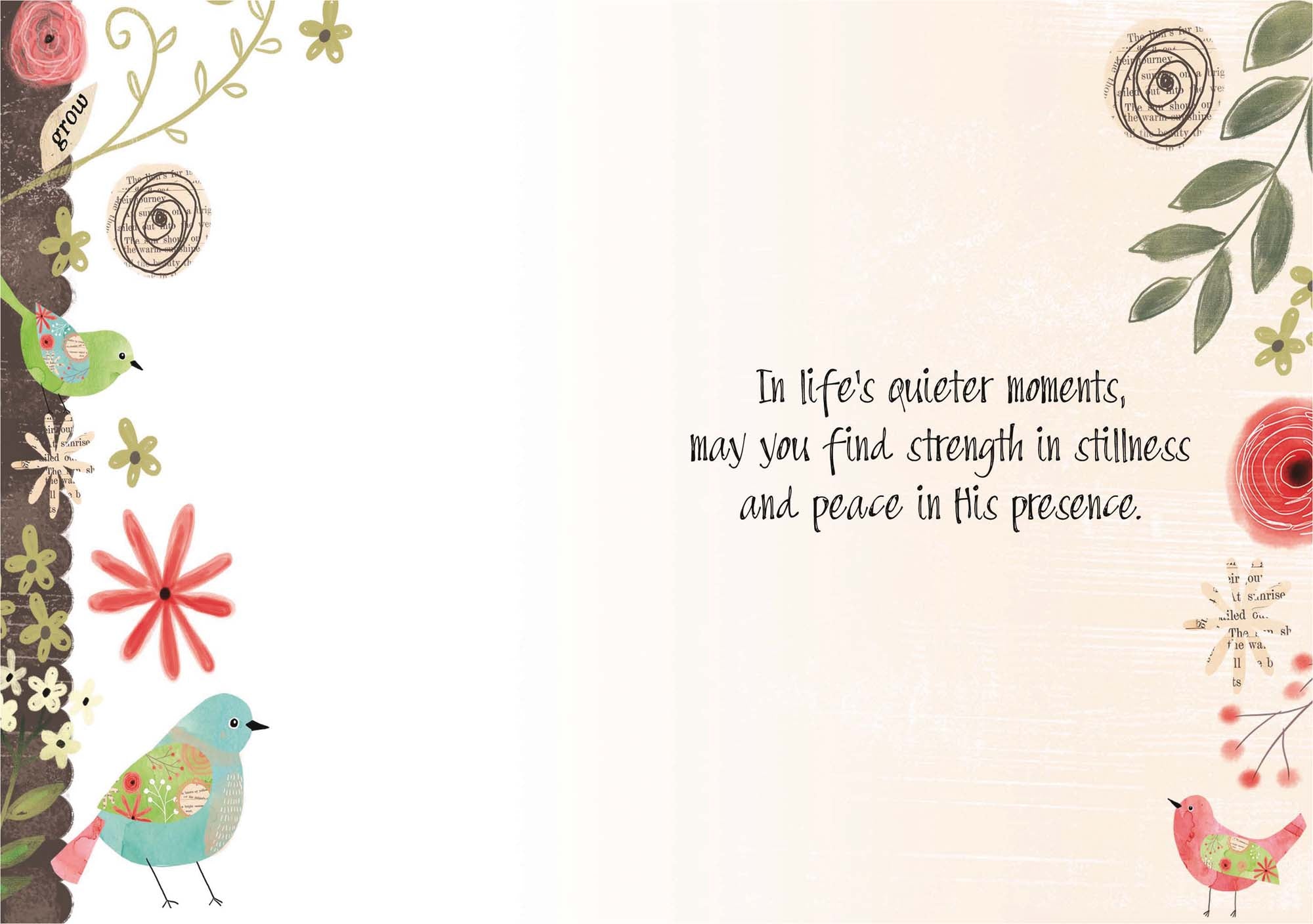 Christian Thinking of You Card | Be Still and Know