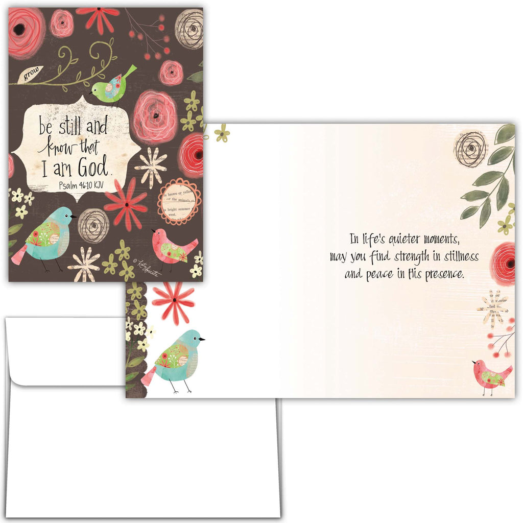 Christian Thinking of You Card | Be Still and Know