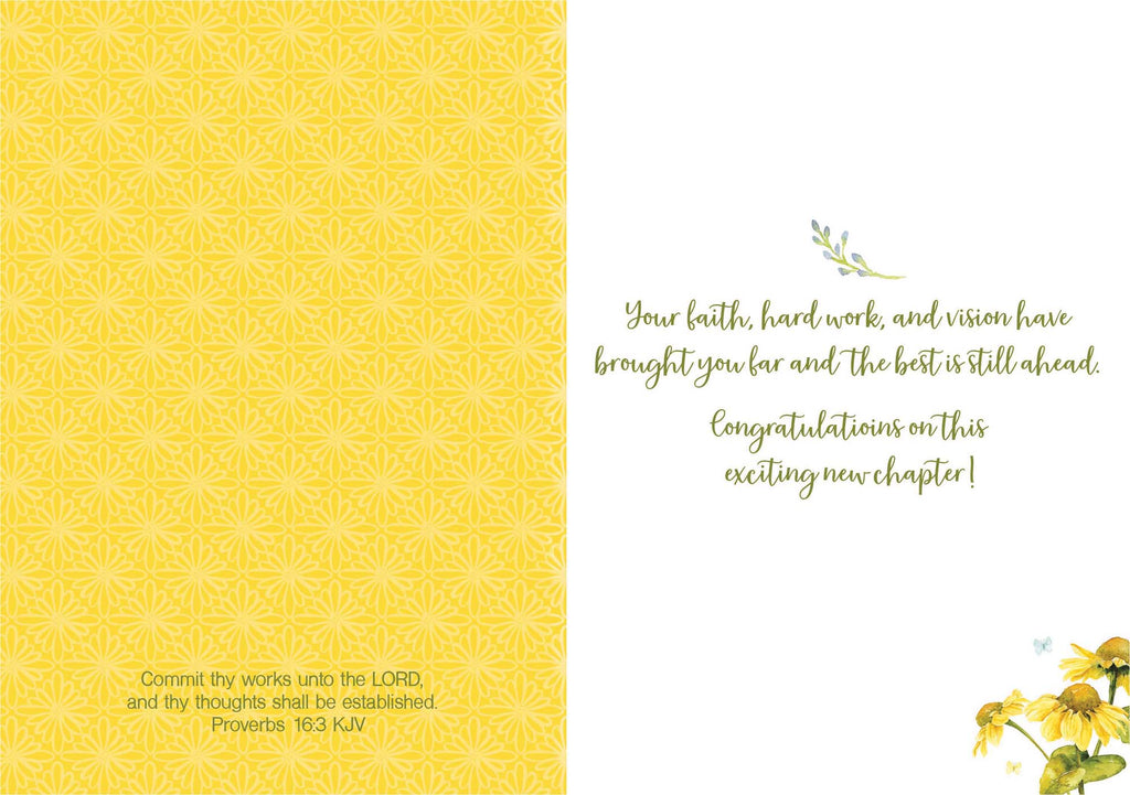Christian Congratulations Card - The Future Belongs... with KJV Scripture