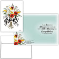 Love Grows Here Christian Wedding Card