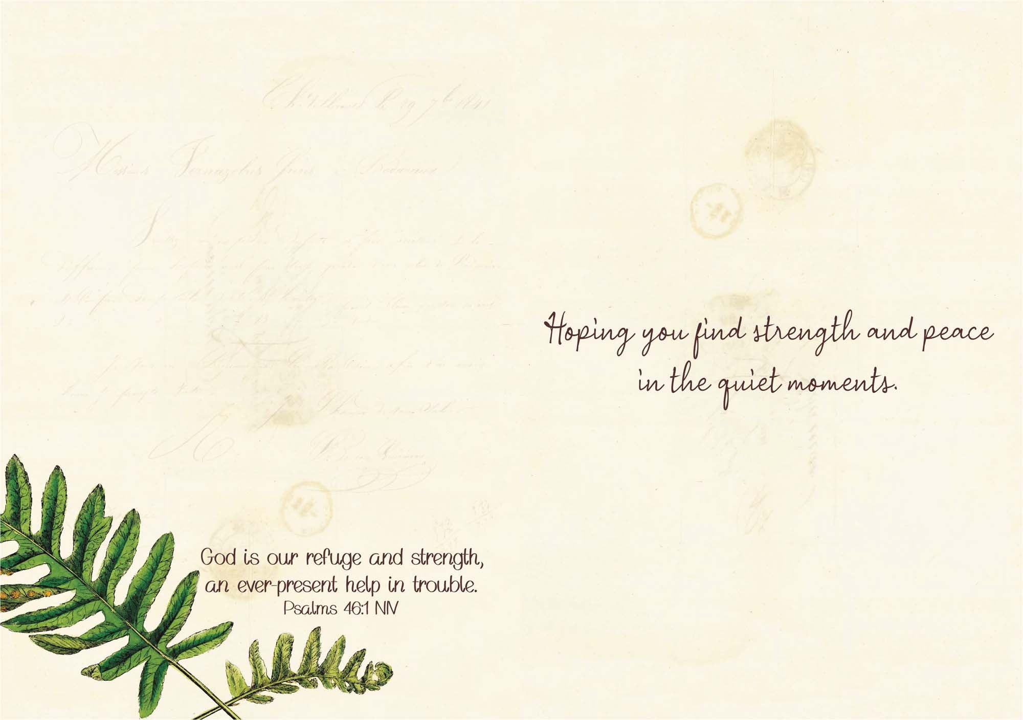 Christian Thinking of You Card | Creekside Fern