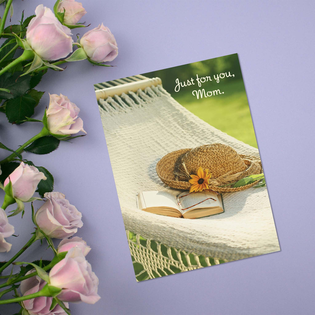 Mom Birthday Card with Pink Roses