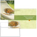 Front and interior of Religious Birthday Card