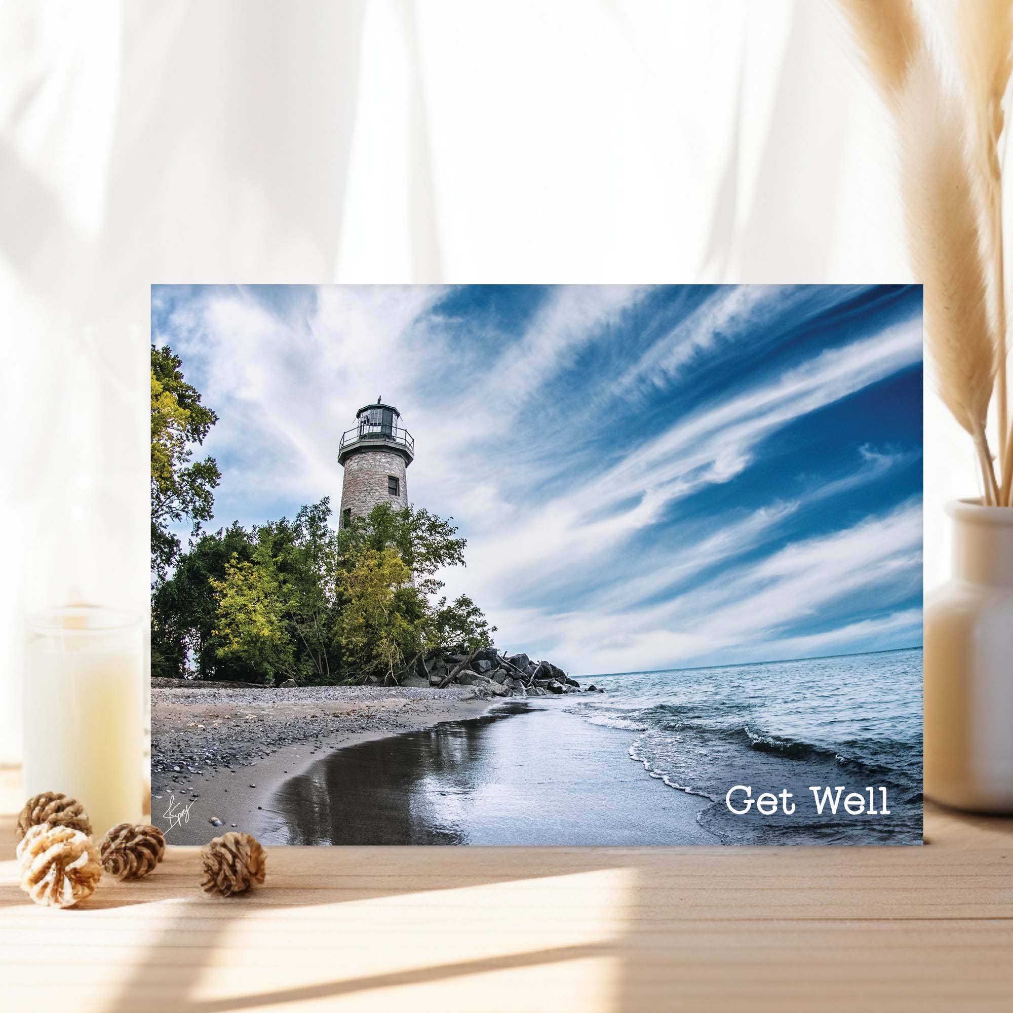 Christian Get Well Card with Scripture (KJV) – Lighthouse