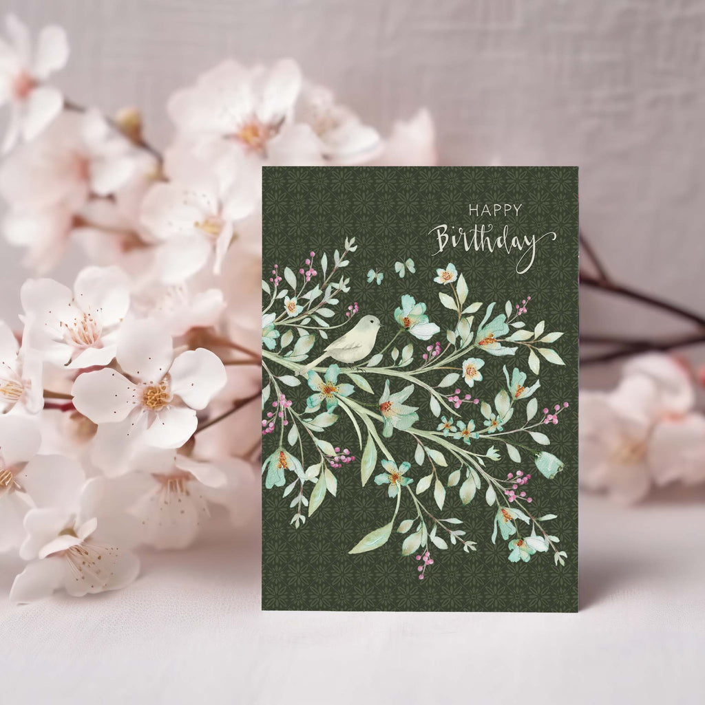 Religious Birthday Card | Butterflies and Birds