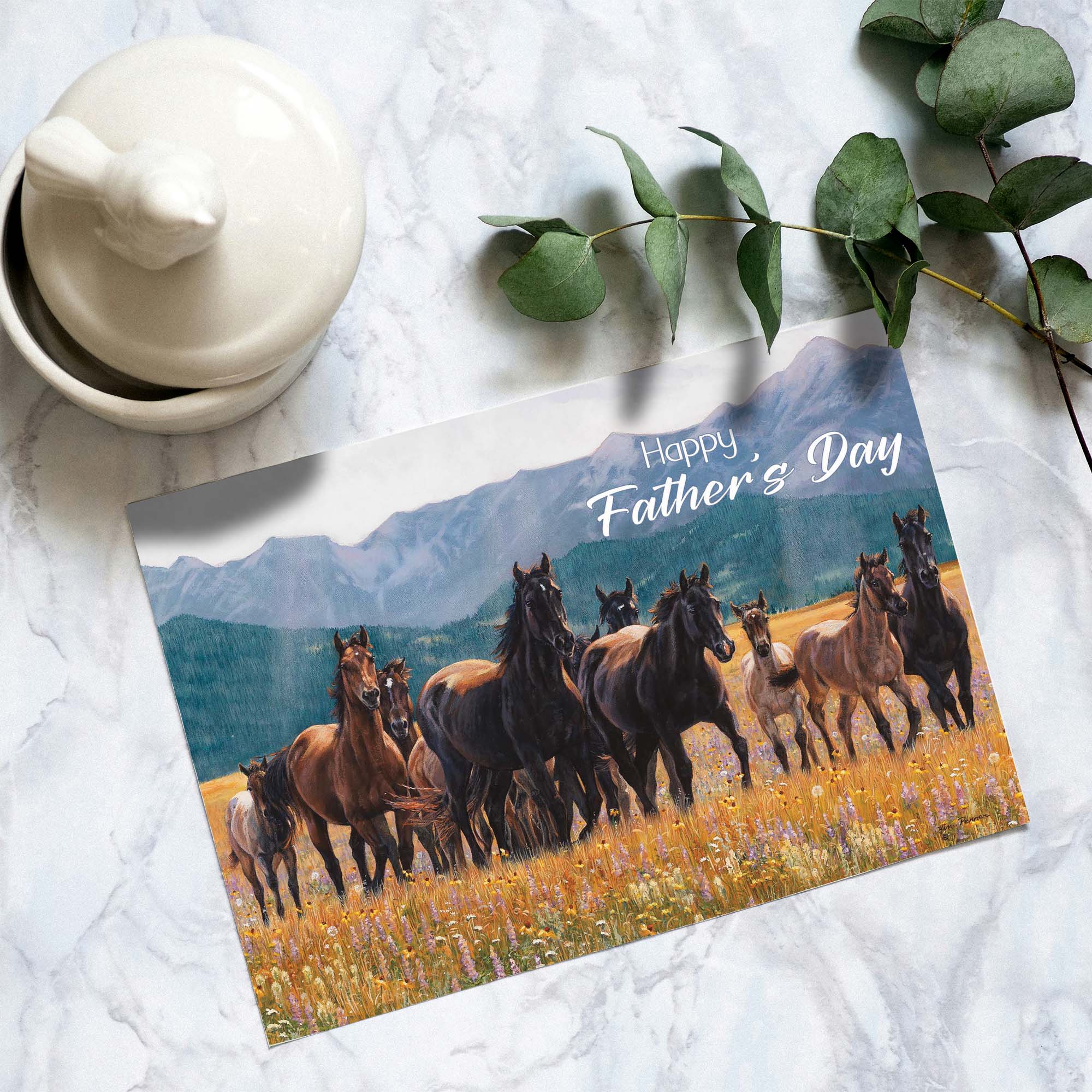 Field of Horses | Christian Father's Day Card