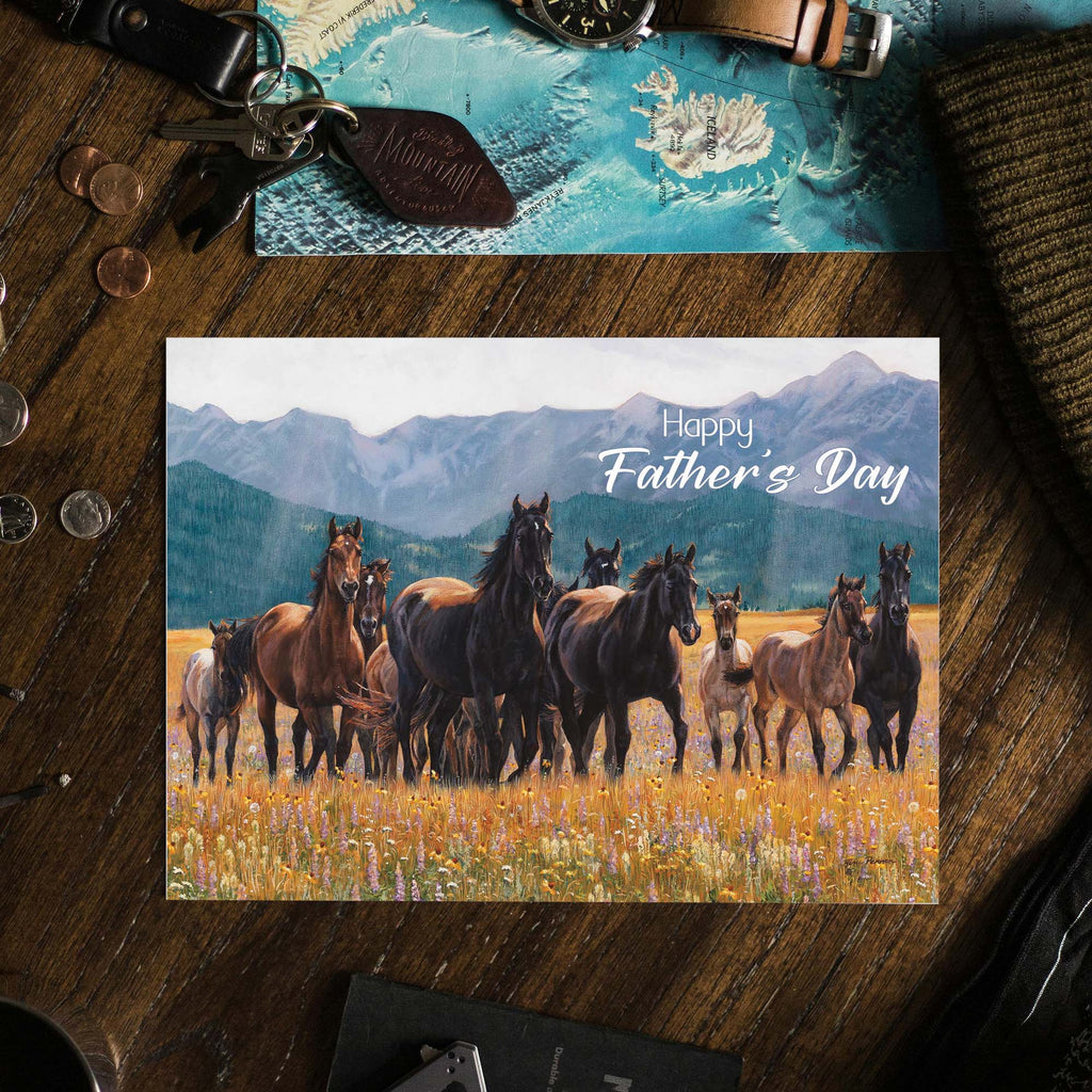 Field of Horses | Christian Father's Day Card