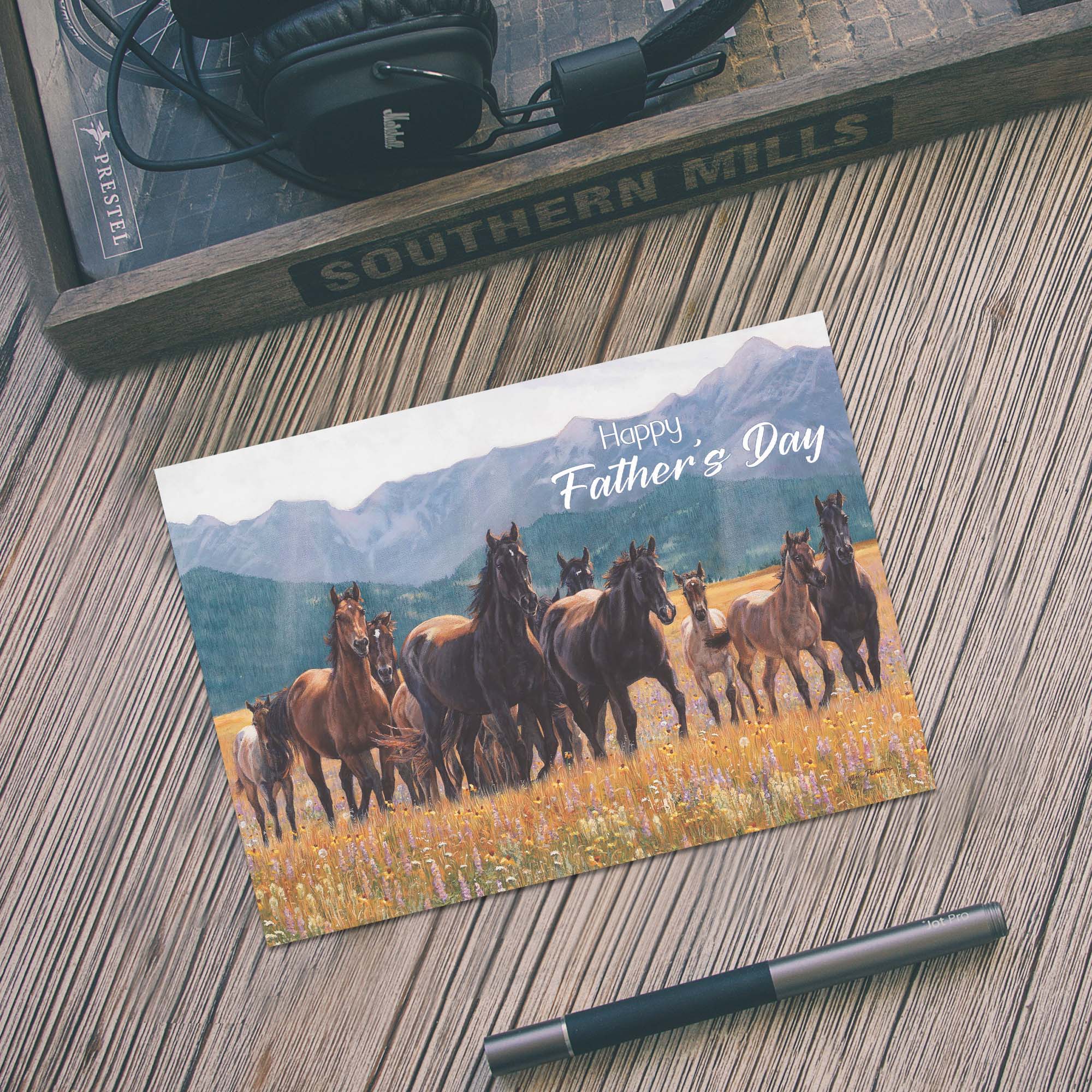 Field of Horses | Christian Father's Day Card