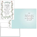 Greeting card with floral design and text on a white background