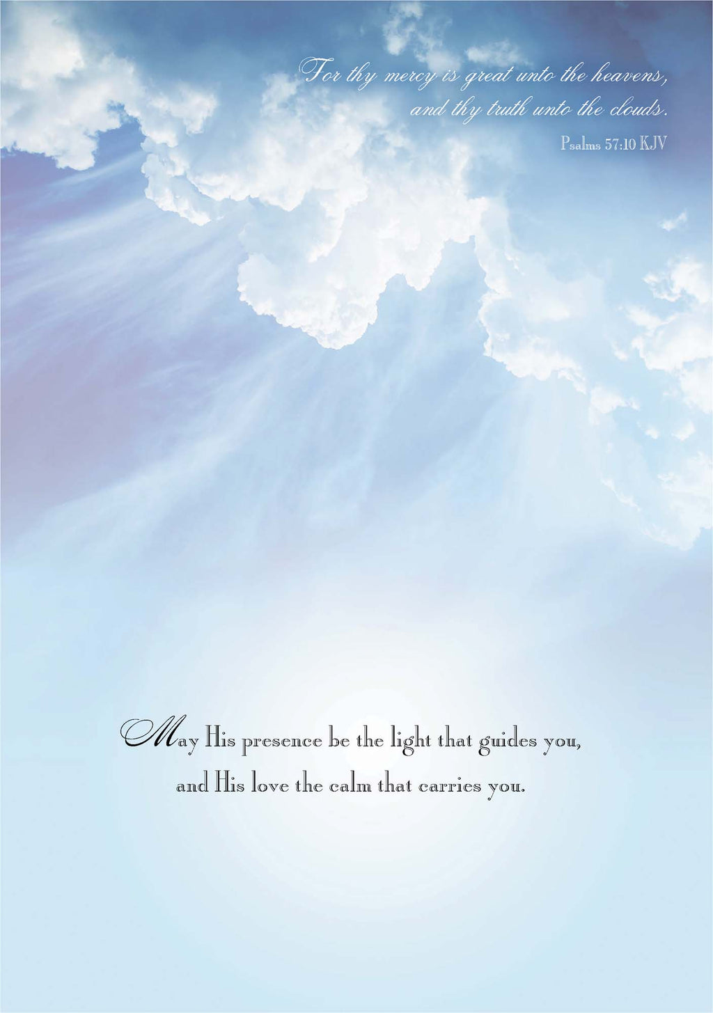 Sky and Clouds | Religious Sympathy Card