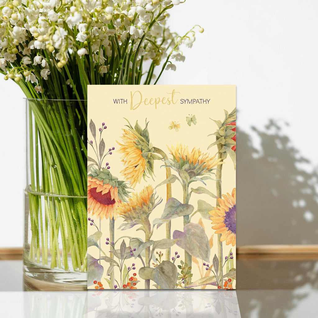 Christian Sympathy Card | Sunflowers