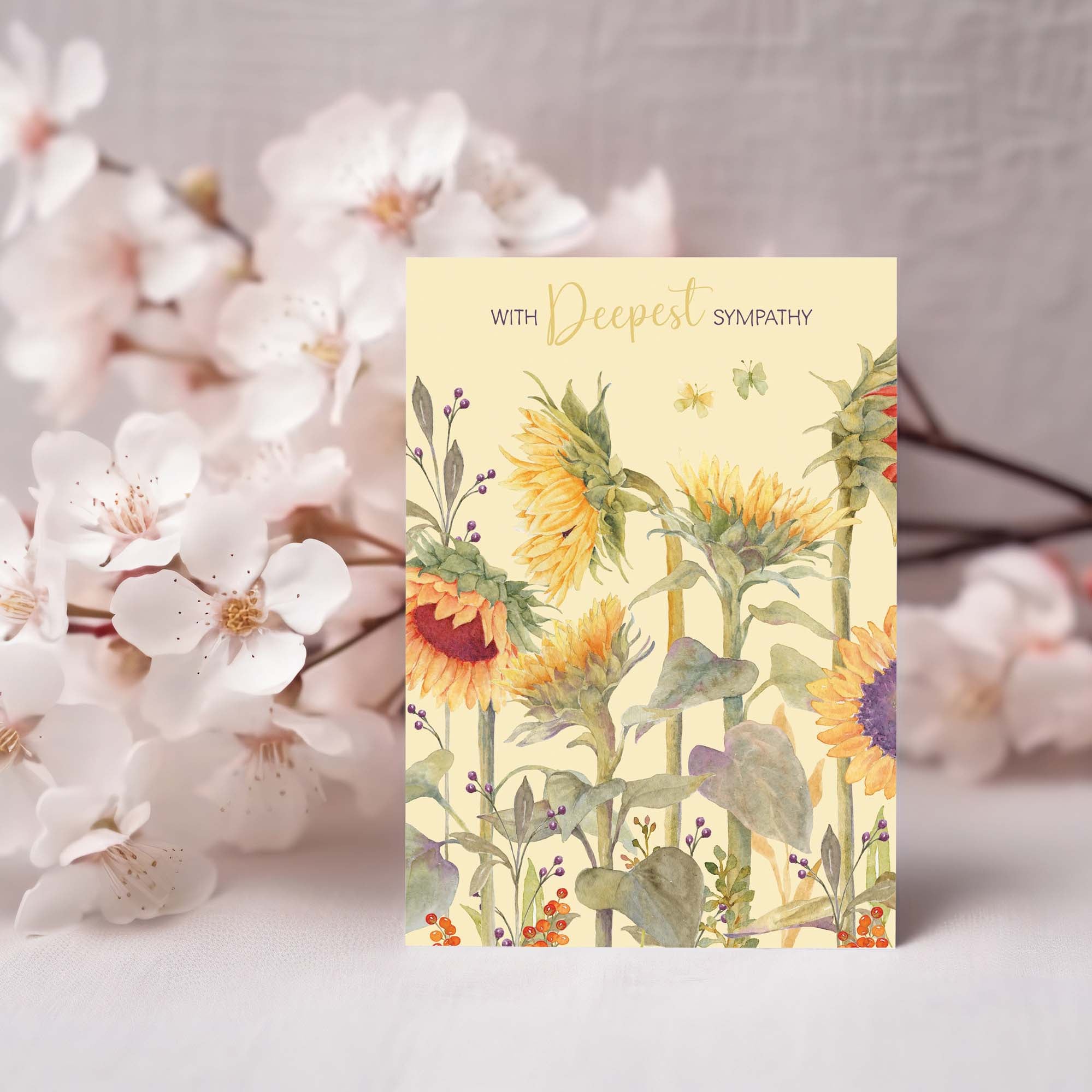 Christian Sympathy Card | Sunflowers