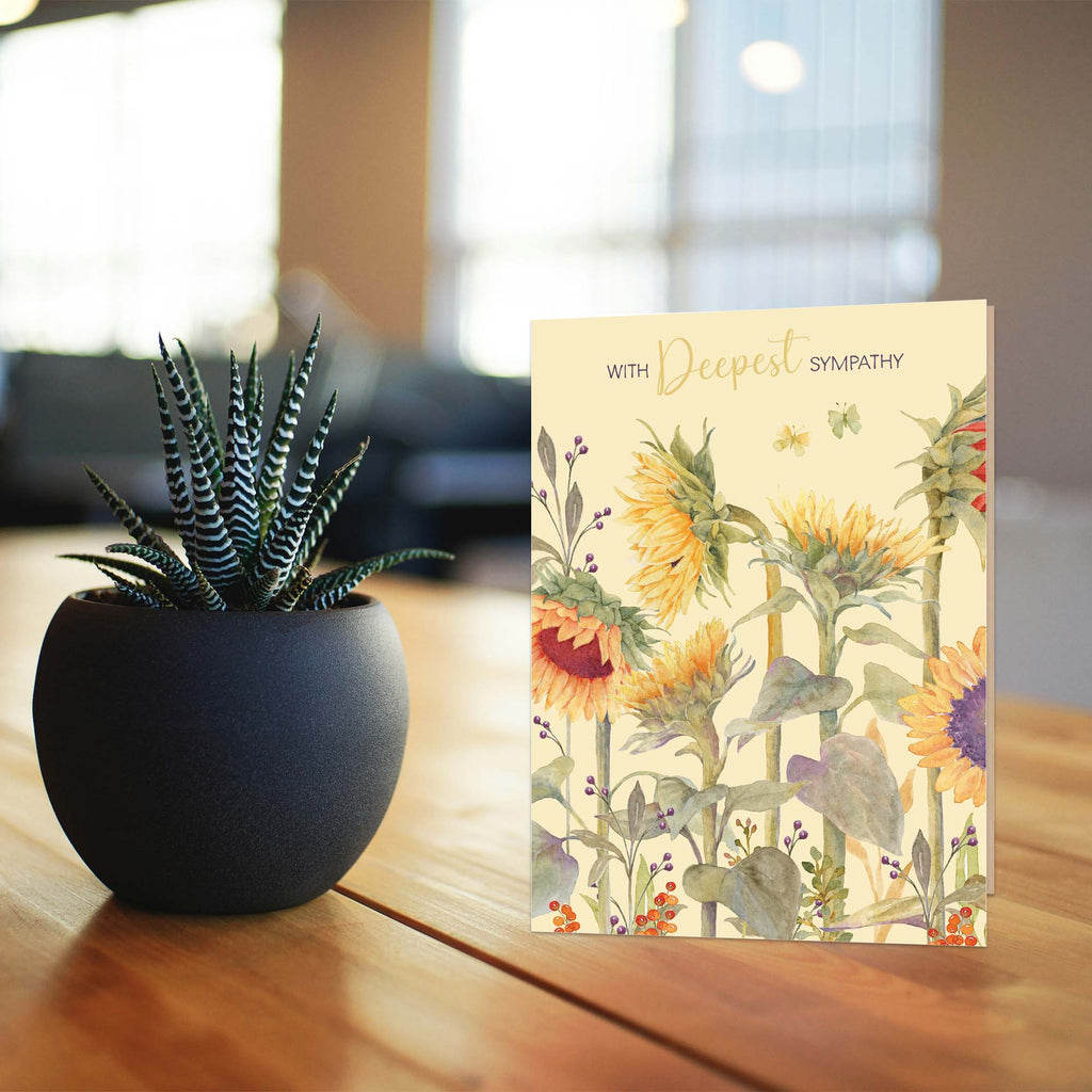Christian Sympathy Card | Sunflowers