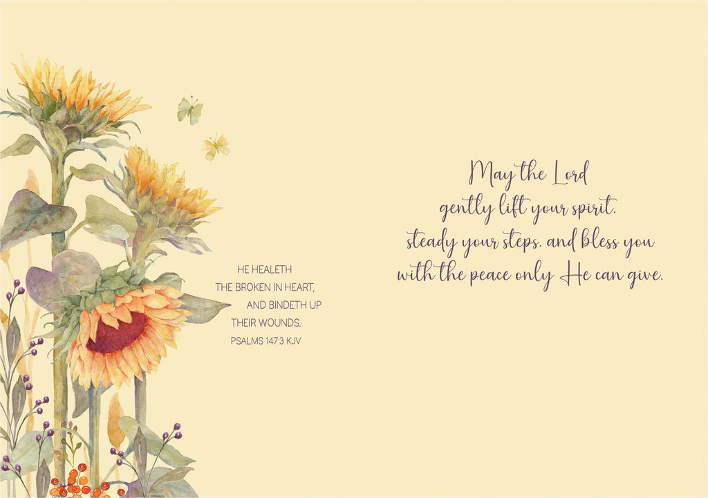 Christian Sympathy Card | Sunflowers