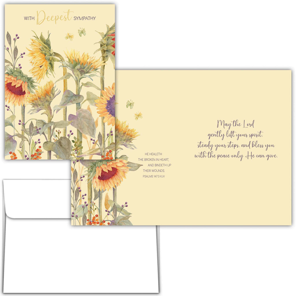 Christian Sympathy Card | Sunflowers