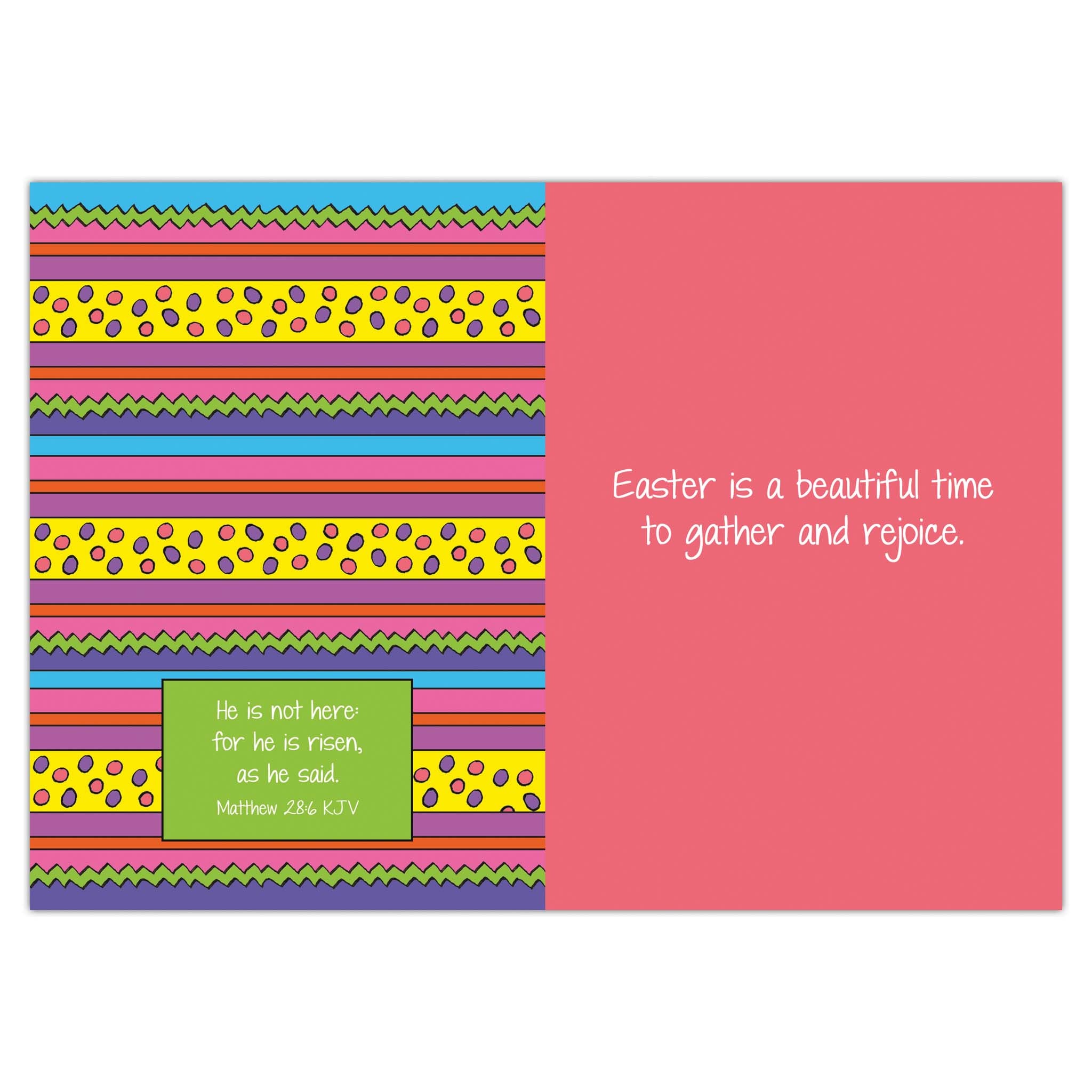 Decorated Interior of Christian Easter Card