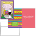 Front and Interior of Humorous Easter Card