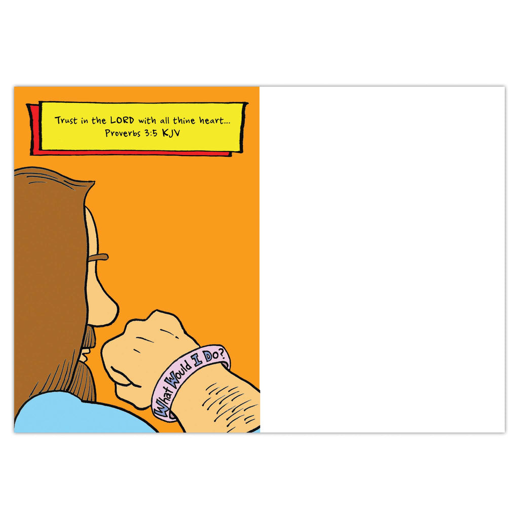 Decorated Interior of Religious Humor Card